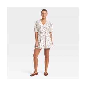 Women's Bell Elbow Sleeve Mini A-Line Dress - Universal Thread™-NWT